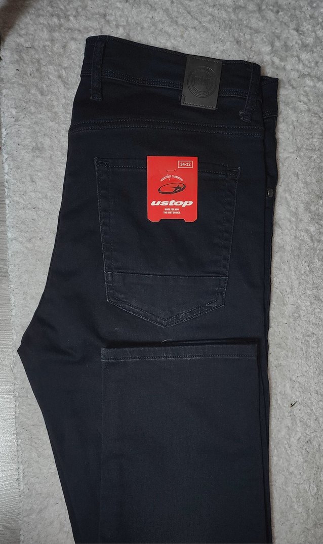 Erkek Koyu Lacivert Regular Fit Denim Jean - Görsel 3