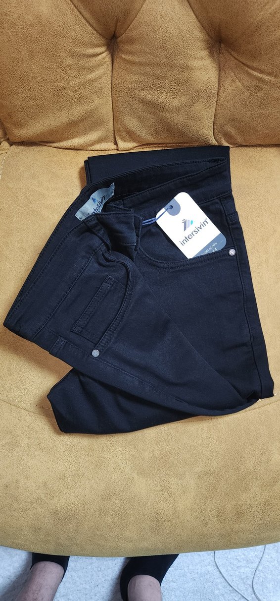 Siyah Süet Kumaşlı Erkek Kemerli Regular Fit Pantolon - Görsel 2