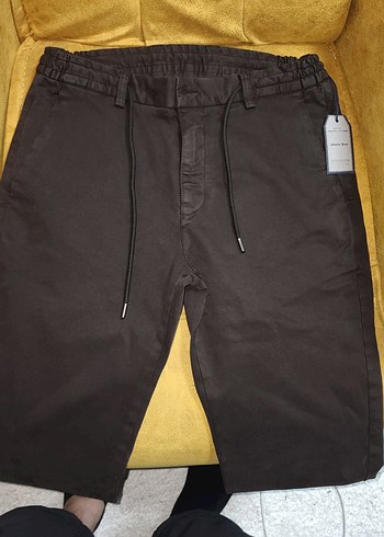 Kahve renk,Erkek Regular Pantolon,%56 tensel, %41 Pamuk,%3 Likra - Görsel 3