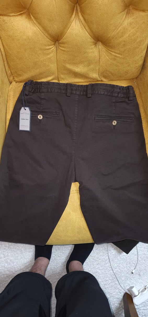 Kahve renk,Erkek Regular Pantolon,%56 tensel, %41 Pamuk,%3 Likra - Görsel 2