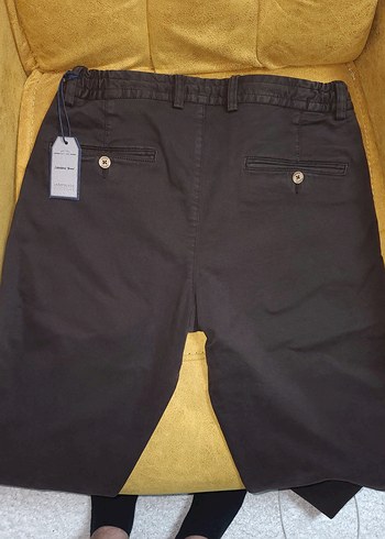 Kahve renk,Erkek Regular Pantolon,%56 tensel, %41 Pamuk,%3 Likra - Görsel 4