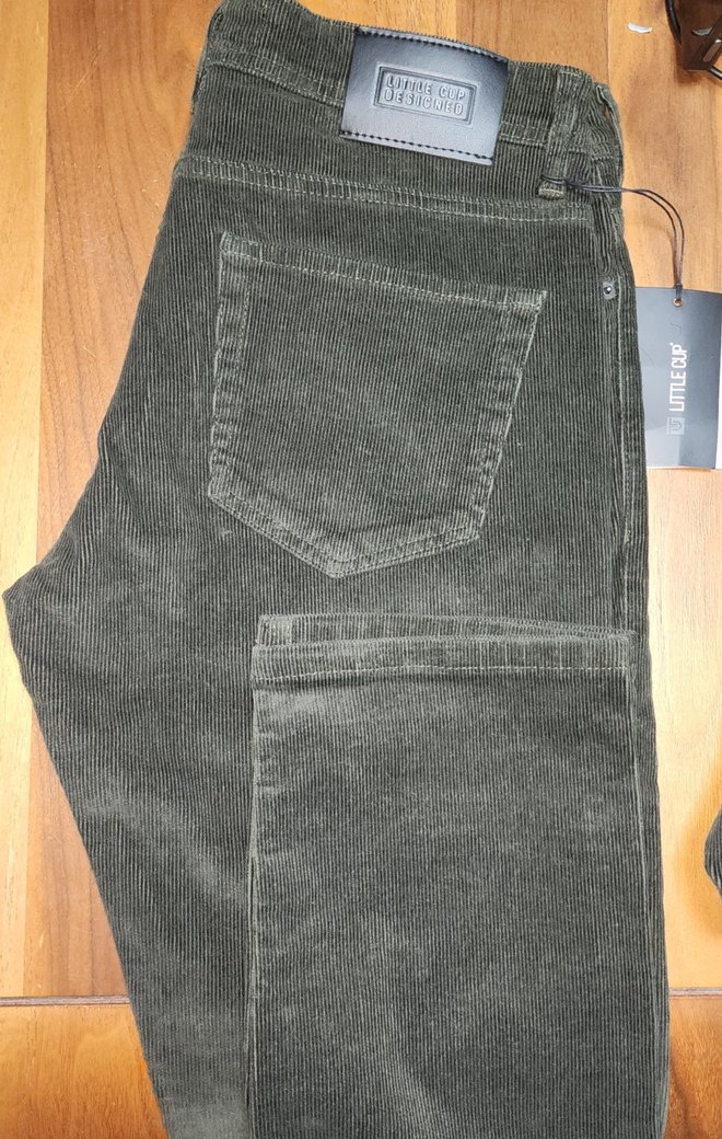 Erkek Kemerli Fit Kadife Pantolon - Görsel 2