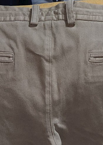 Bej Erkek Süet Pantolon İntersivin,%75 Pamuk,%22 Tensel,%3 Likra - Görsel 3