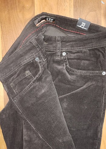 Kahverengi Erkek Kadife Pantolon 33 Beden - Görsel 3