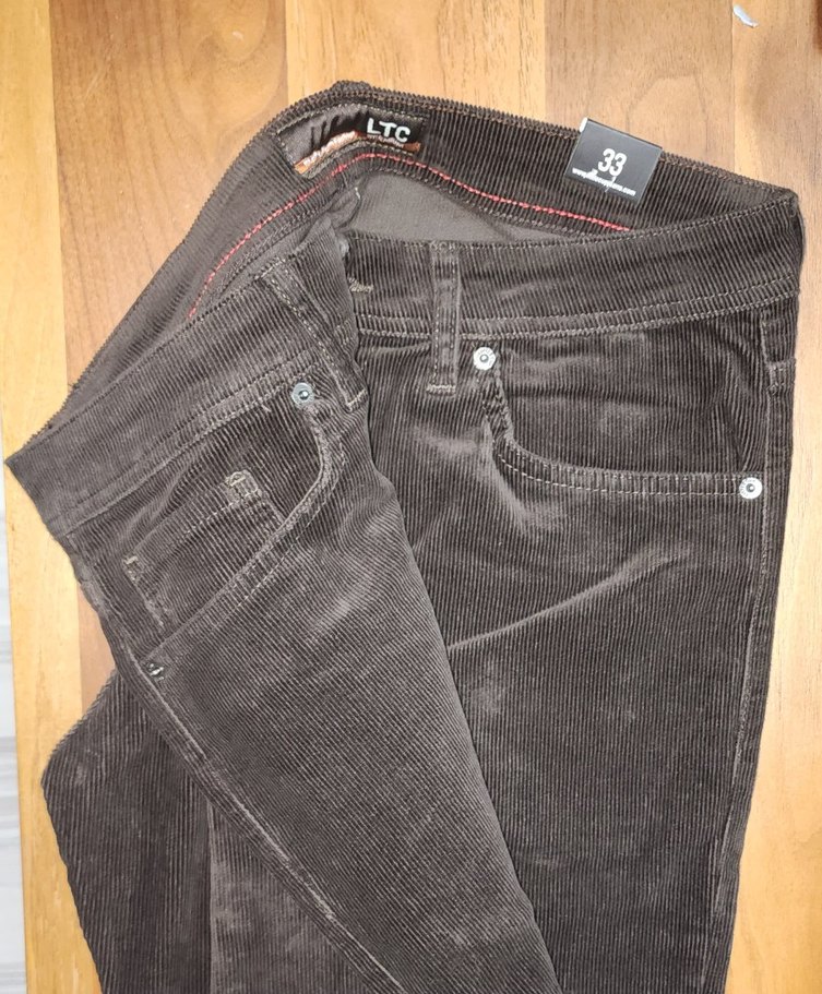 Kahverengi Erkek Kadife Pantolon 33 Beden - Görsel 3