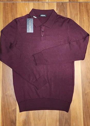 Bordo Düğmeli Erkek Polo Yaka Tiriko - Görsel 2