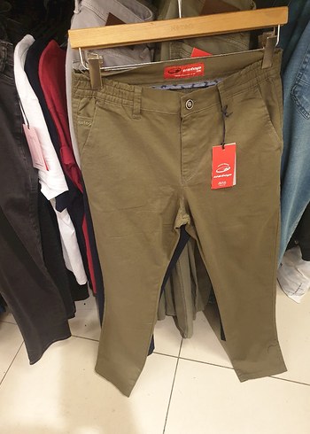 Kemerli Kahverengi Erkek Pantolon