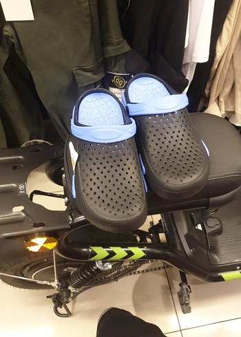 Erkek Lacivert Spor Biker Sandalet Velcro - Görsel 4