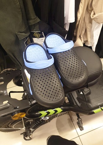 Erkek Lacivert Spor Biker Sandalet Velcro - Görsel 2