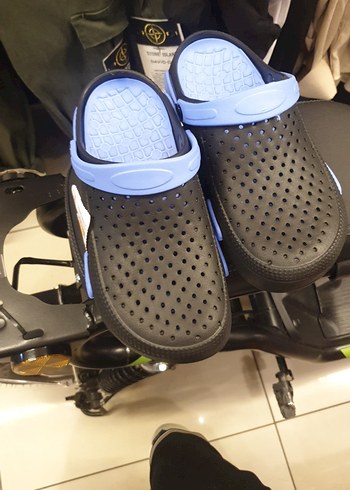 Erkek Lacivert Spor Biker Sandalet Velcro - Görsel 6