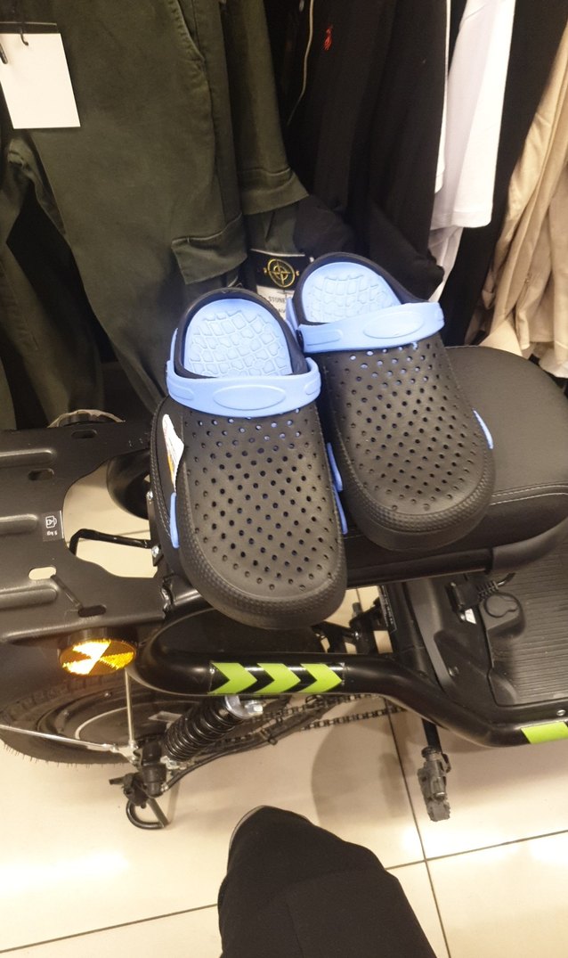 Erkek Lacivert Spor Biker Sandalet Velcro - Görsel 4