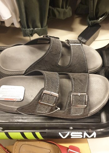 Gri Erkek Tokalı Sandalet GEZER SANDALET. - Görsel 9