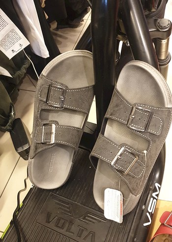 Gri Erkek Tokalı Sandalet GEZER SANDALET. - Görsel 3