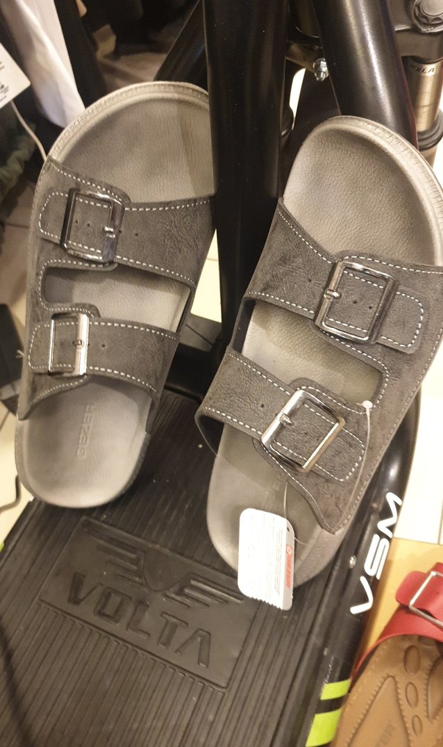 Gri Erkek Tokalı Sandalet GEZER SANDALET. - Görsel 5