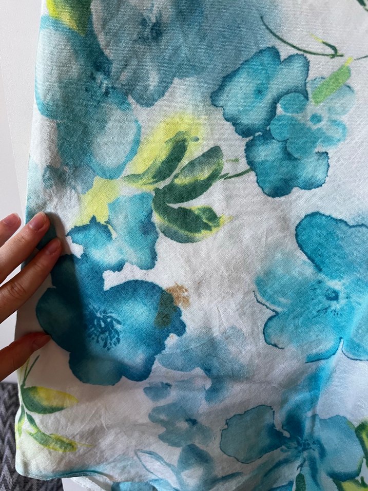 Mavi Çiçek Desenli - Görsel 3