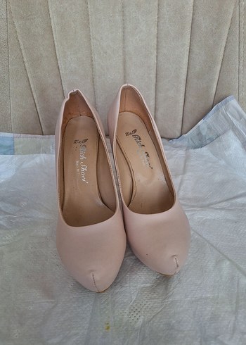 Diğer Diger Bej Stiletto Topuklu Kadın Ayakkabı