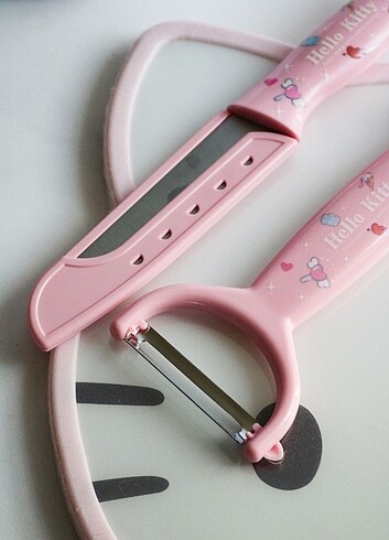  Beden pembe Renk Hello Kitty bıçak takımı