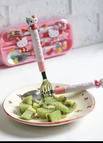 Hello Kitty kaşık çatal 