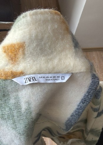 Çok Renkli Bağlama Desenli Erkek Polar Ceket - Görsel 4