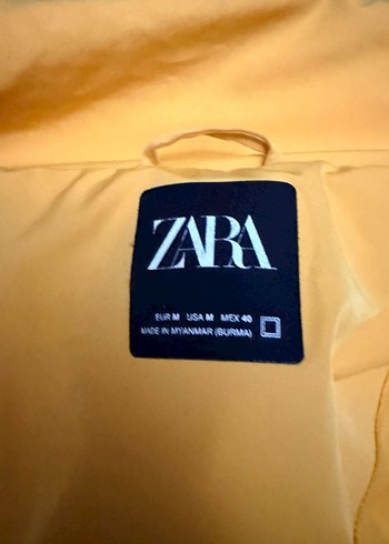 Sarı erkek  Şişme Ceket Yüksek Yakalı - Görsel 5