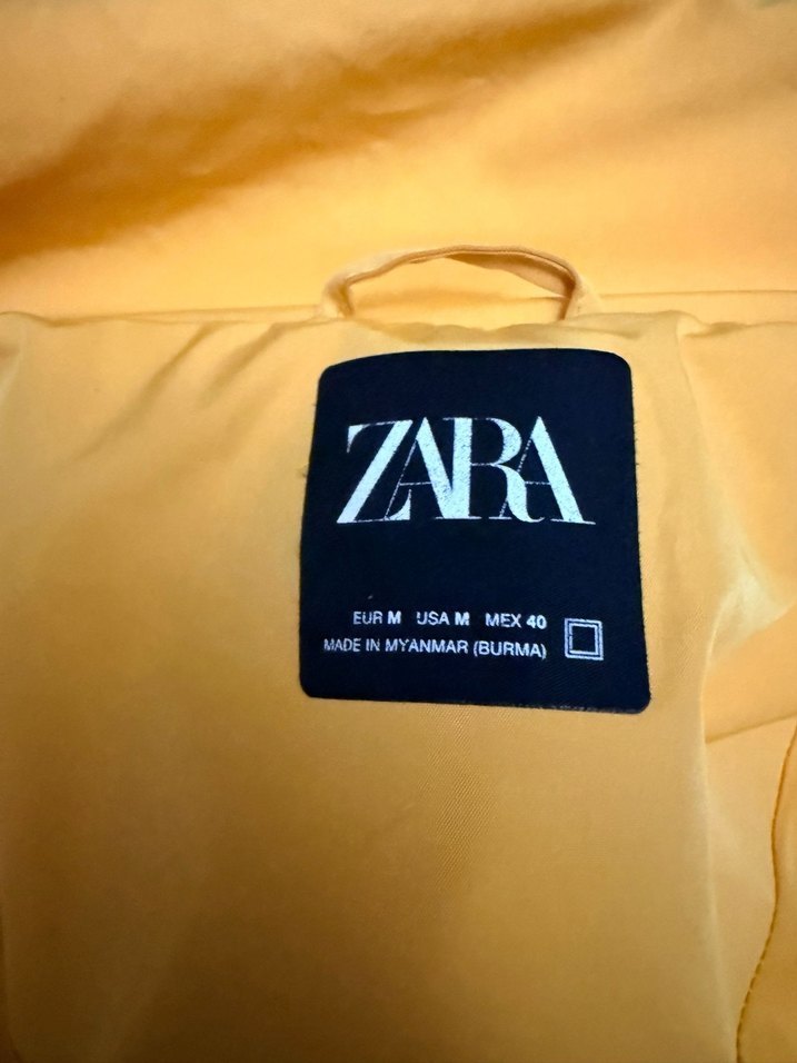 Sarı erkek  Şişme Ceket Yüksek Yakalı - Görsel 2