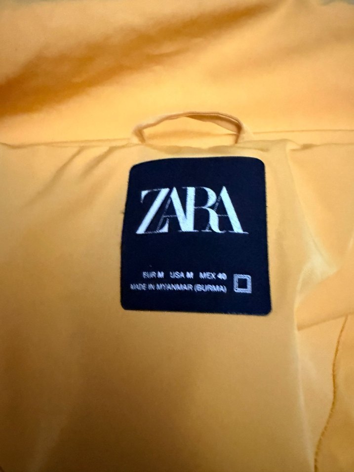 Sarı erkek  Şişme Ceket Yüksek Yakalı - Görsel 5