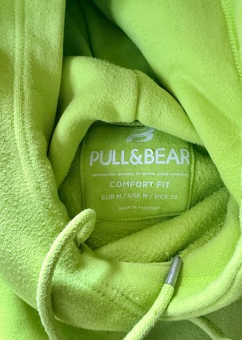 Erkek Sarı Kapüşonlu Sweatshirt - Görsel 3