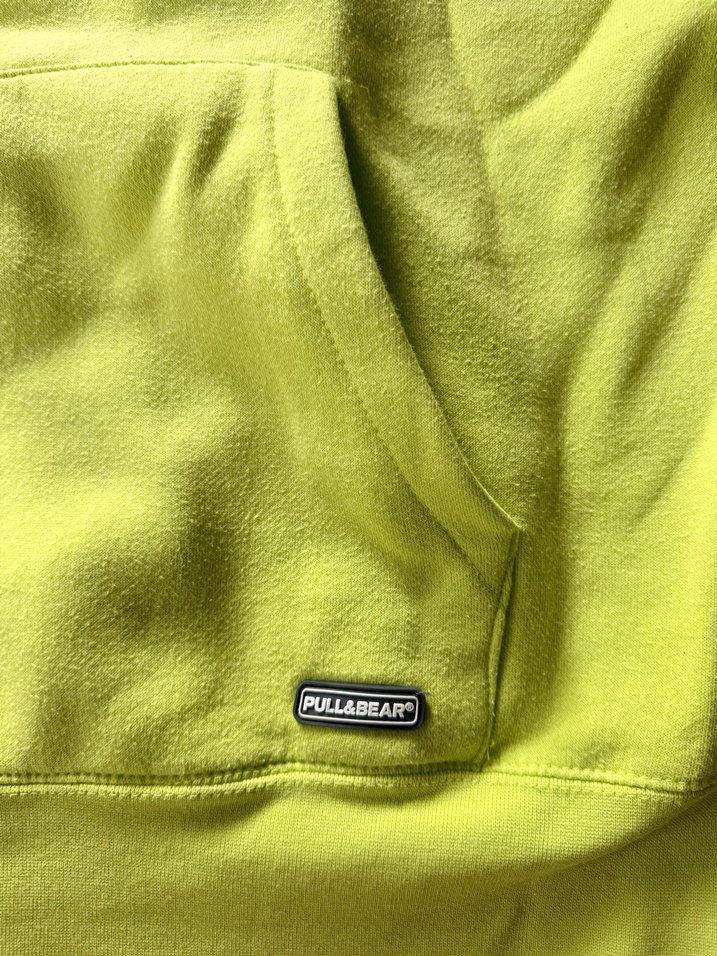 Erkek Sarı Kapüşonlu Sweatshirt - Görsel 4