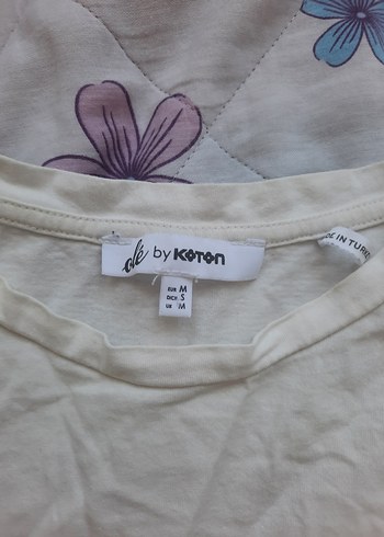 Standart Beden Beden desenli tshirt