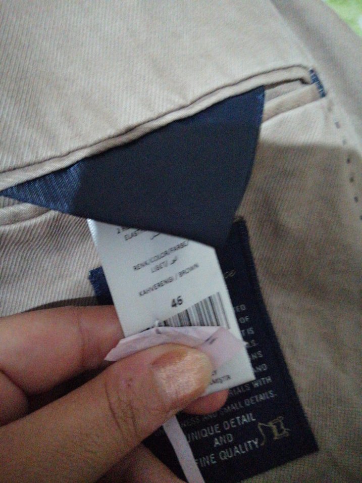 Bej Erkek Keten Ceket, Düğmeli, Regular Fit - Görsel 5