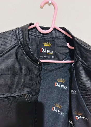 Erkek Siyah Deri Biker Ceket - Görsel 4