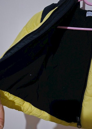 Sarı Siyah Fermuarlı Erkek Çocuk Mont - Görsel 3