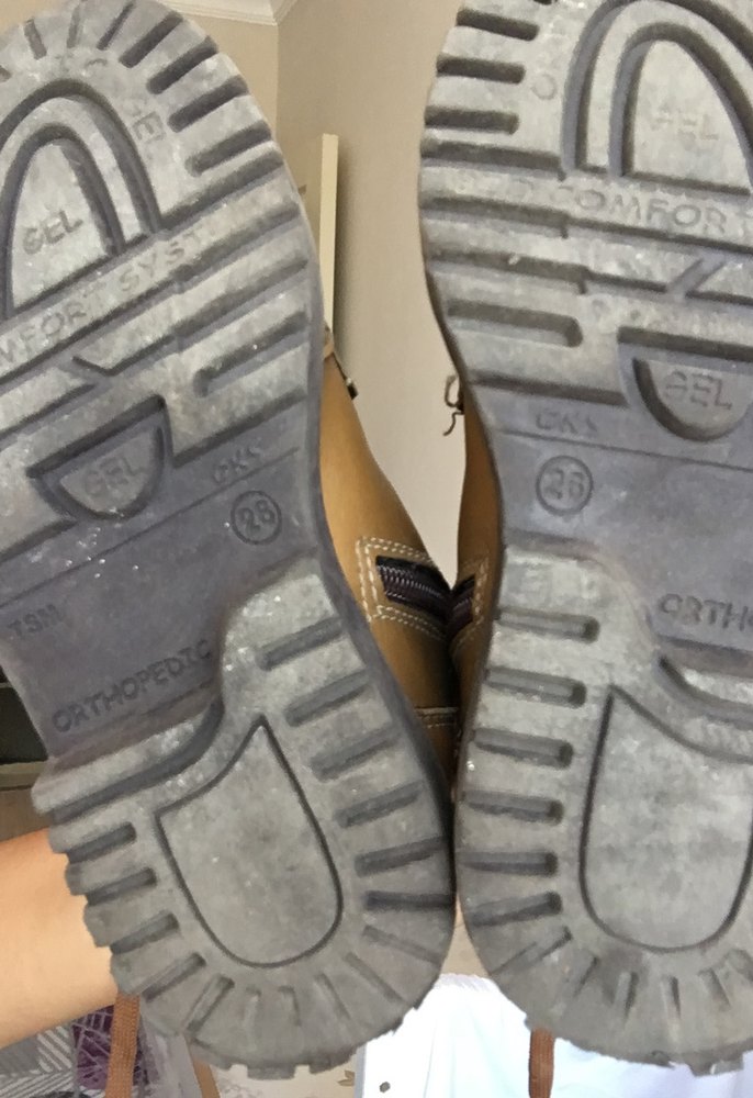 Bej Deri Bağcıklı Erkek çocuk bot - Görsel 4