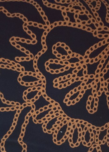 Lacivert Bohem Desenli Kısa kollu tişört - Görsel 3