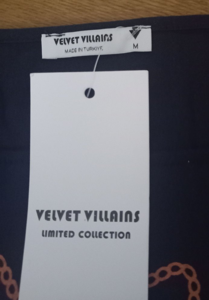 Lacivert Bohem Desenli Kısa kollu tişört - Görsel 4