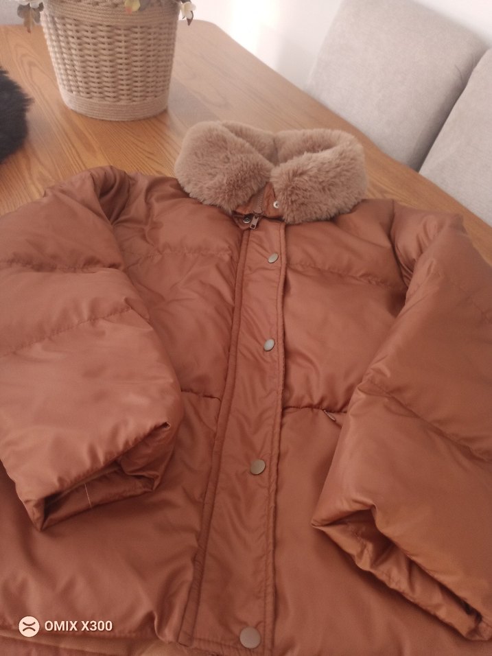 Kahverengi Kadın Kürklü Kış Montu - Görsel 3