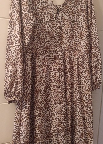 Leopar Desenli Elbise - Görsel 2
