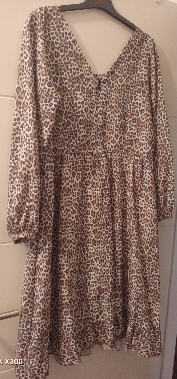 Leopar Desenli Elbise - Görsel 2