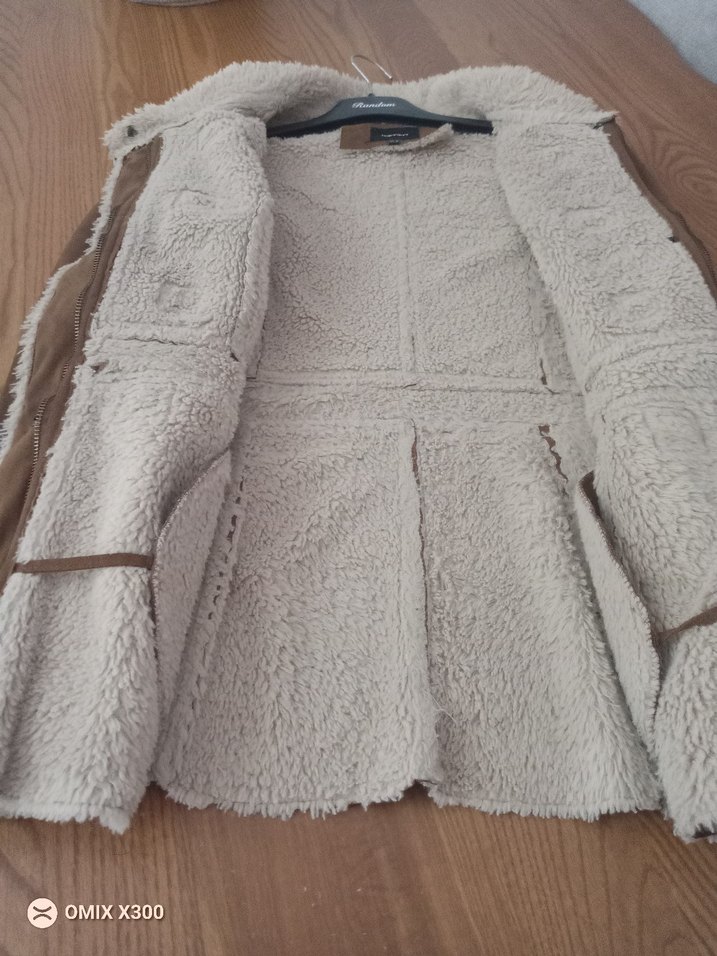 Kahverengi Süet Kürklü Kadın Kaban - Görsel 2