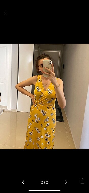 Koton Koton sarı elbise