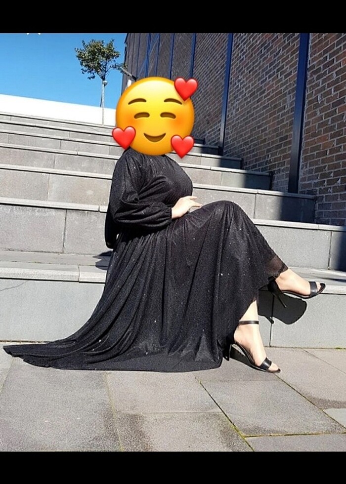 Simli  tül abiye - Görsel 3