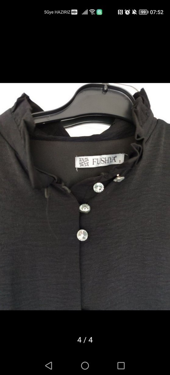 Siyah Fırfırlı Uzun Gotik Elbise - Görsel 3