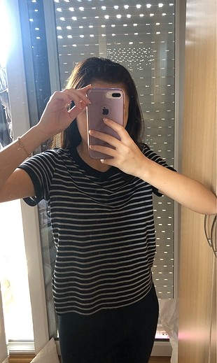 H&M hm çizgili tişört