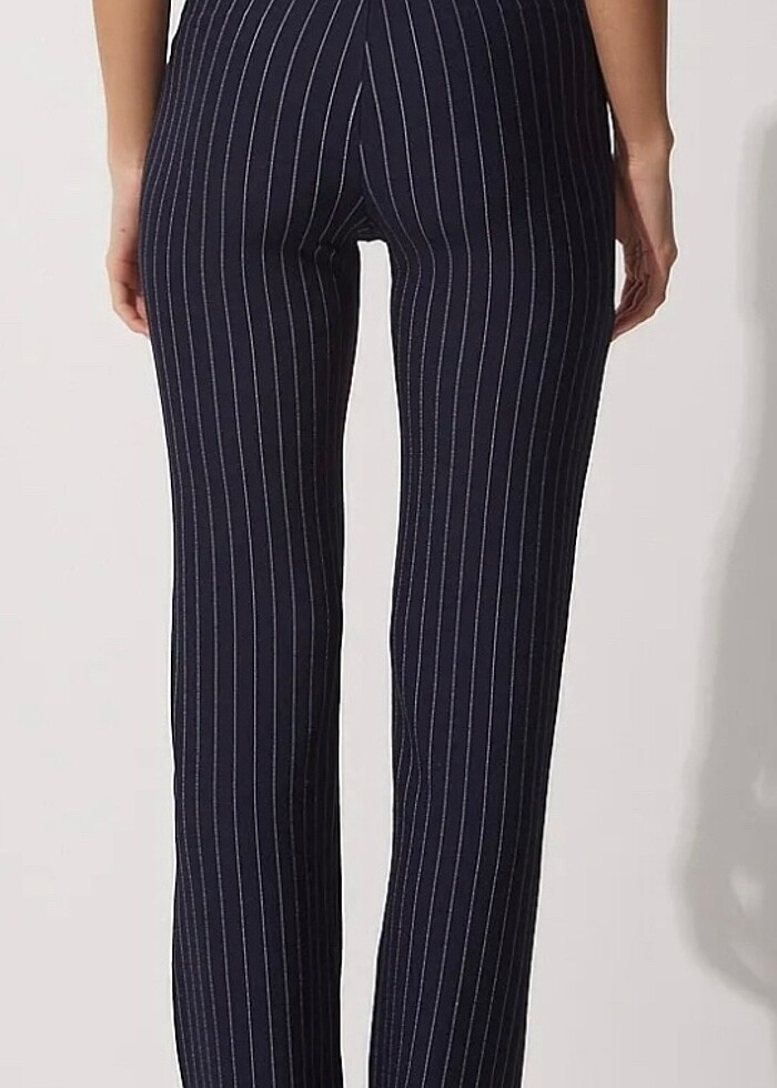 LACİVERT ÇİZGİLİ YELEK TAKIM - Görsel 4