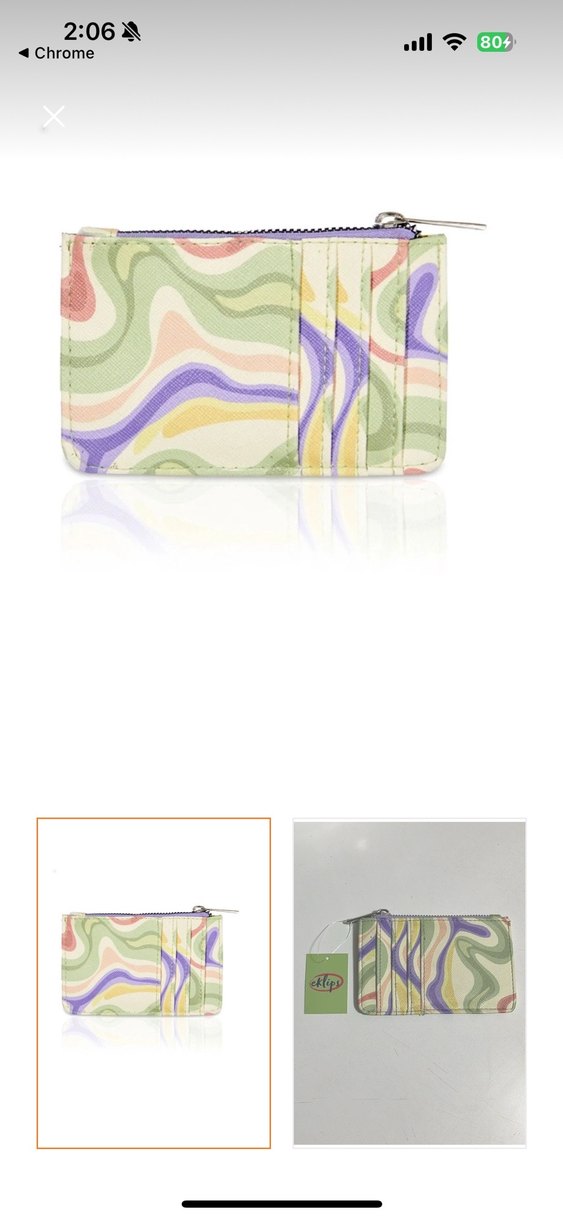 Eklips Yeşil Fermuarlı Kartlık - Görsel 4