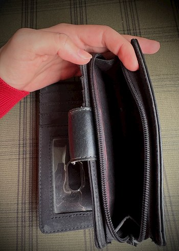 Nine west siyah gri kadın cüzdan - Görsel 5