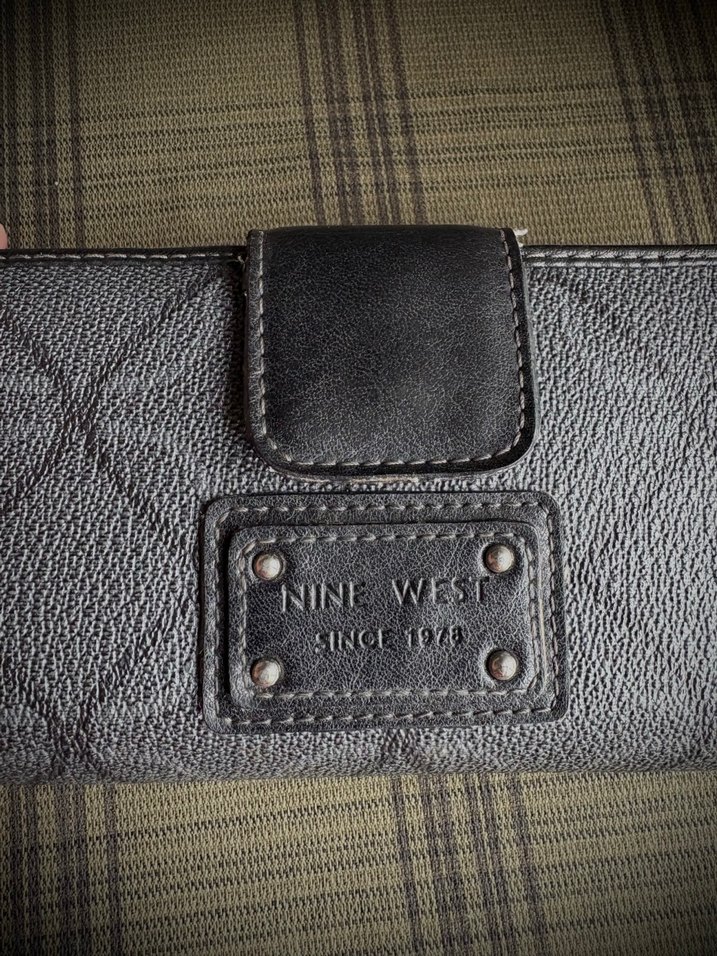 Nine west siyah gri kadın cüzdan - Görsel 2