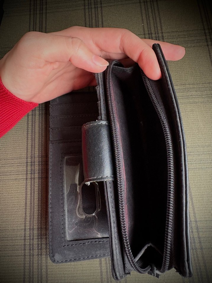 Nine west siyah gri kadın cüzdan - Görsel 5