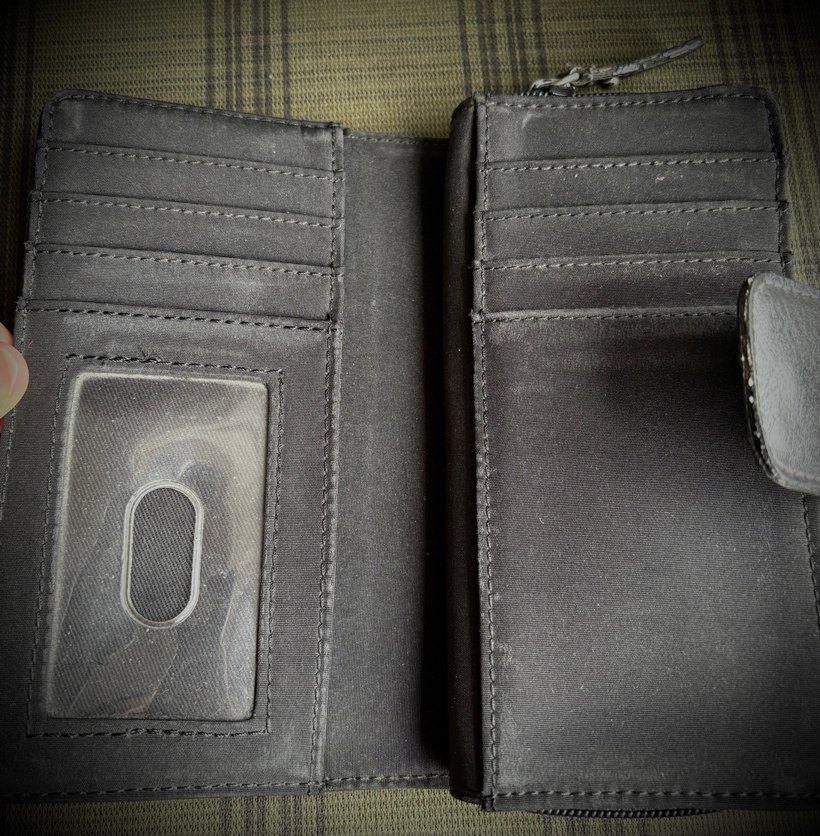 Nine west siyah gri kadın cüzdan - Görsel 4