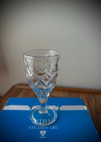 Rayan 6'lı Kristal Görünümlü Kadeh Seti - Görsel 3